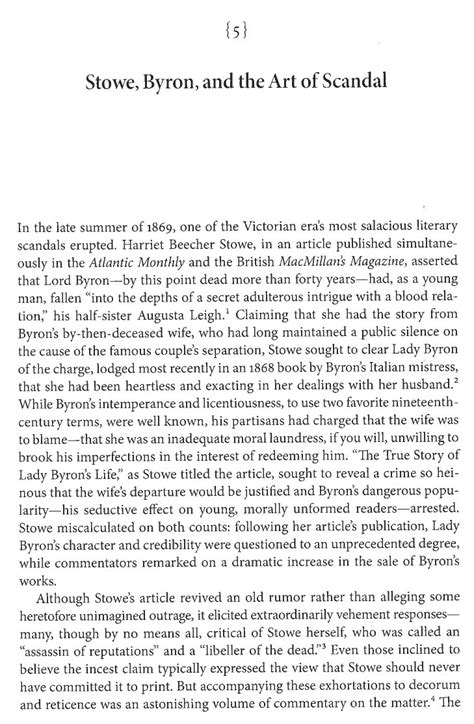 Stowe, Byron, and the Art of Scandal .